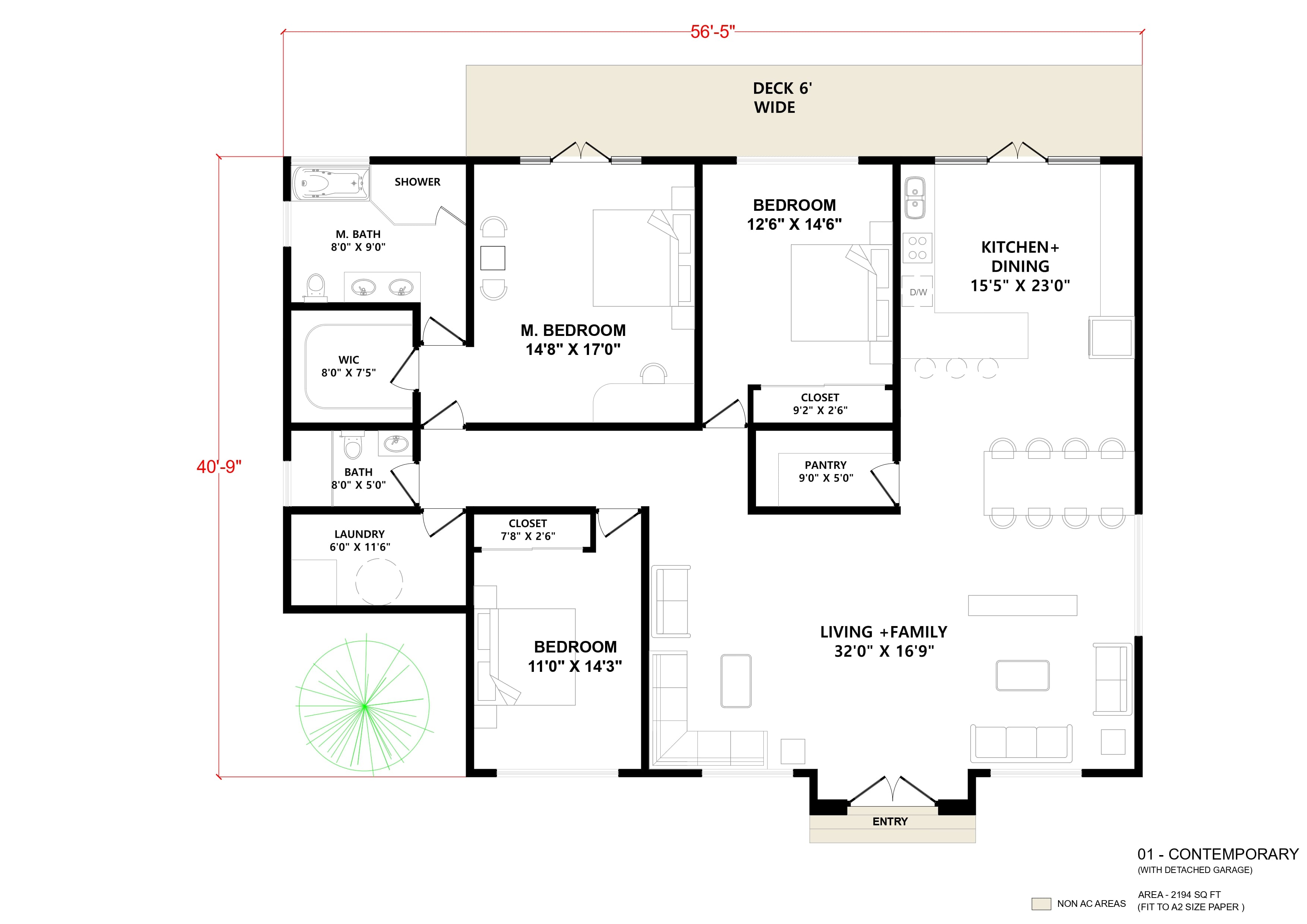 Ashton (2,194 sqft) - Floor plan