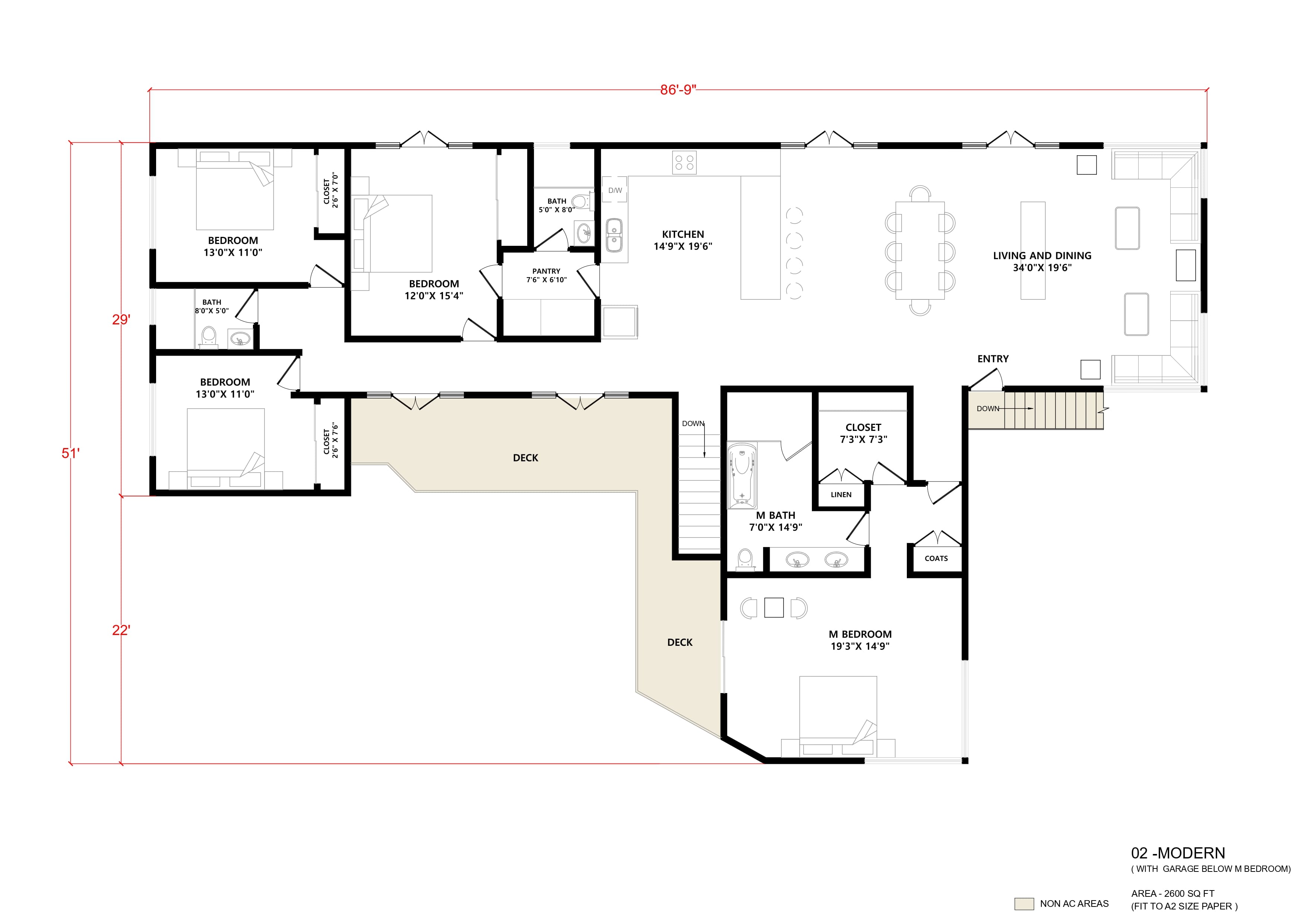 Nova (2,600 sqft) - Floor plan