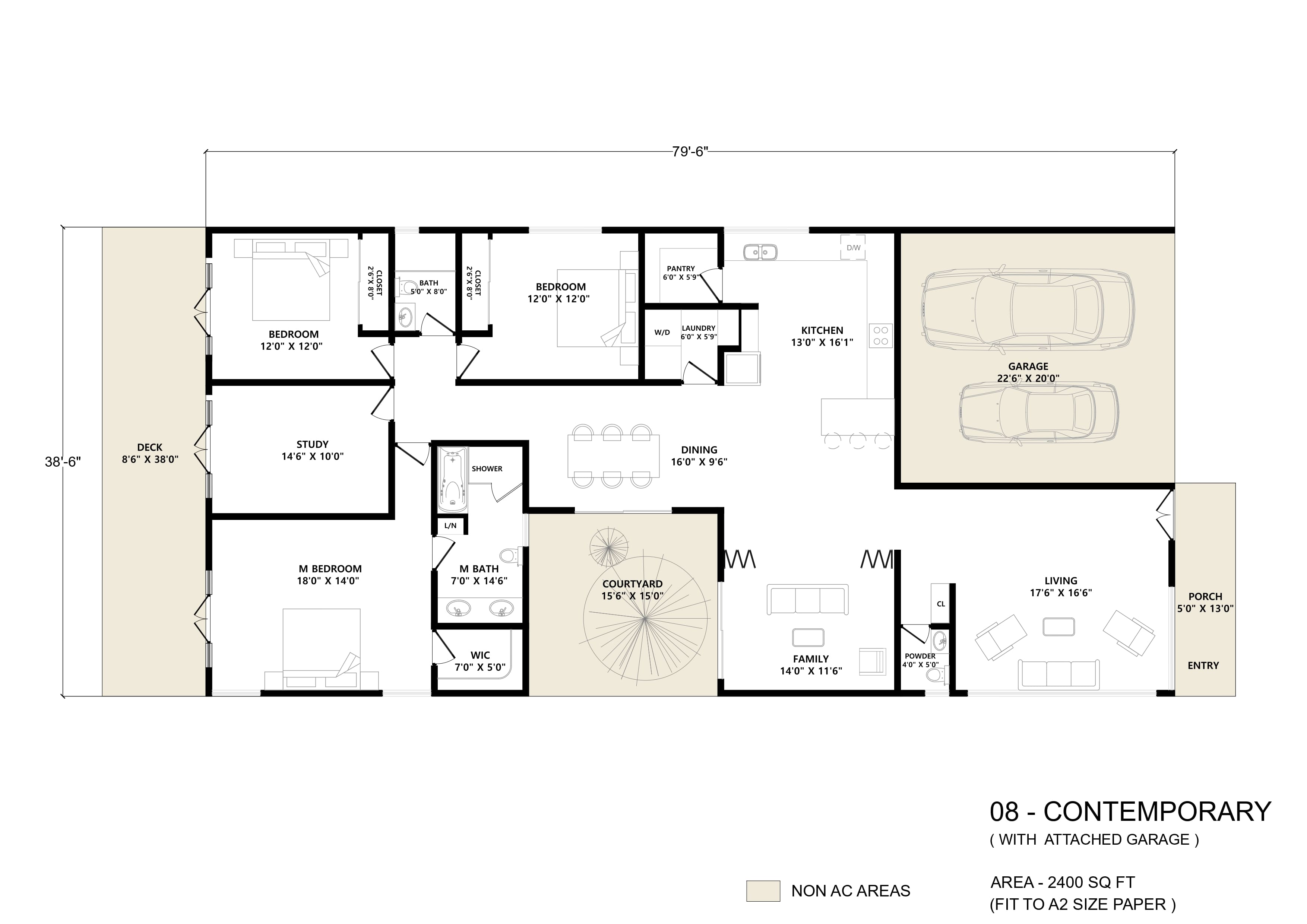 Orion (2,400 sqft) - Floor plan